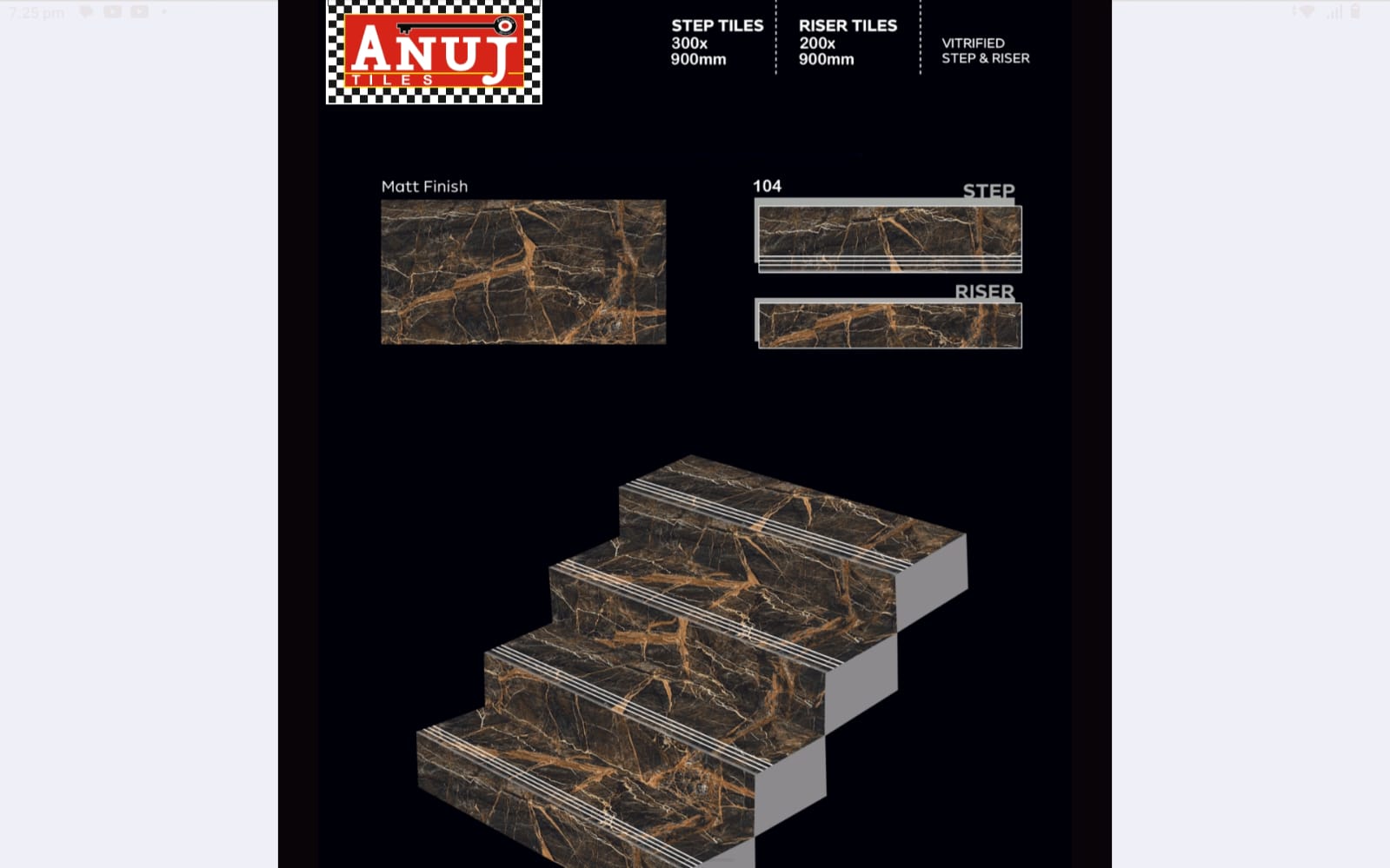 ANUJ 3X1 STEP TILE - 104